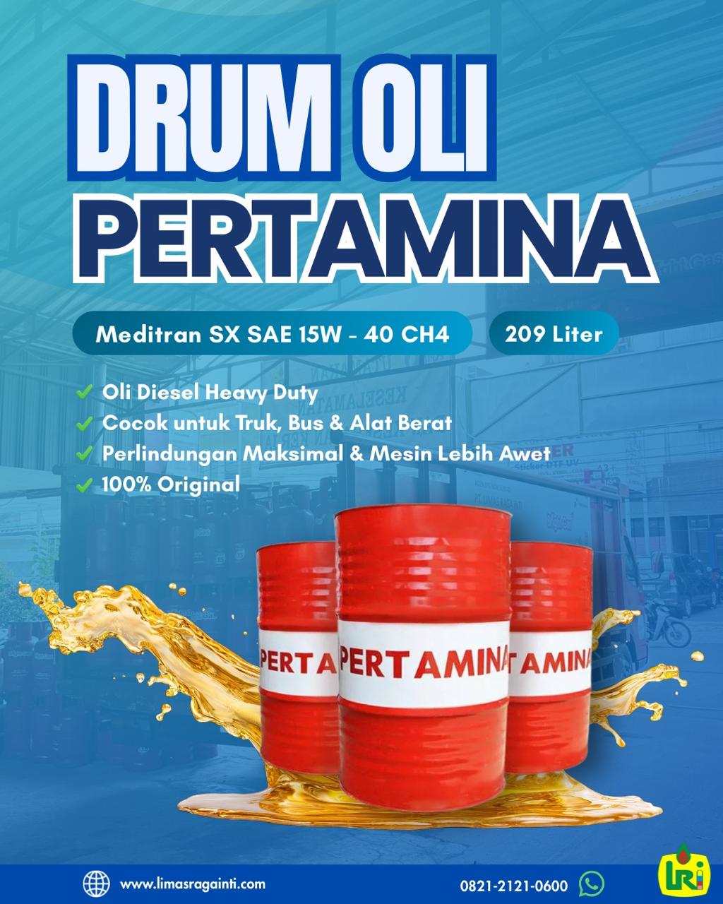 Drum oli Pertamina resmi